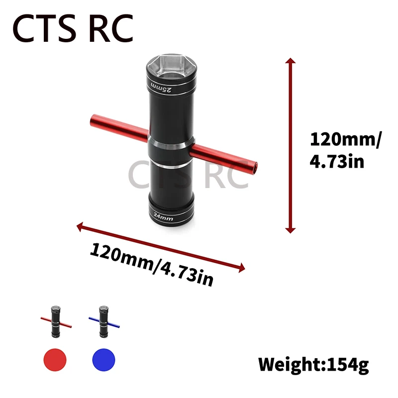 24mm 25mm 4.0mm 5.5mm Chiave per ruota Cacciavite esagonale adatto per 1/5 Arrma HPI Baja KM RV 5B 5T 5SC LOSI RC Car