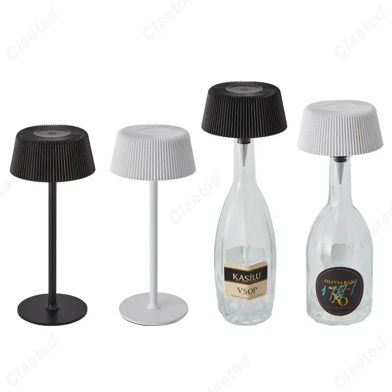 クリエイティブ新 LED ワインヘッドライト高脚小型テーブルランプ USB 充電バーコーヒーショップ雰囲気装飾照明