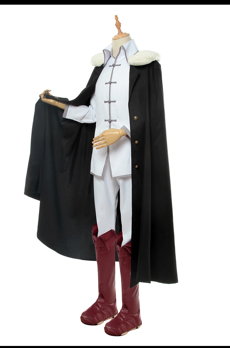 2020 Anime Bungou Stray Dogs 3rd Season Cosplay Costume Fyodor D Costume White Uniforms with Cloak for Men Cosplay Costume Hat