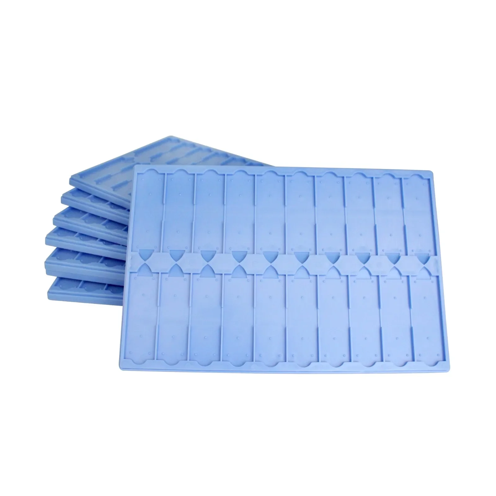 1pc/5pcs/10pcs Plastic Slide Tray 20 Slides Capacity Plastic Microscope Slide Tray Blue Green Pink White Slide Storage Tray