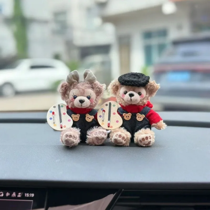 Disney Shellie May Duffey New Cute Student School Bag for Couples Cartoon Creative Plush Doll Car Keychain Decorative Pendant