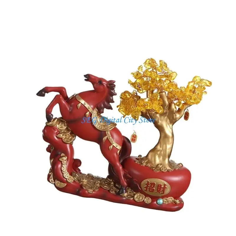 U75B Artistic Rosin Desktop Planner With Successful Tree Plan Multifunctional Deck Gift