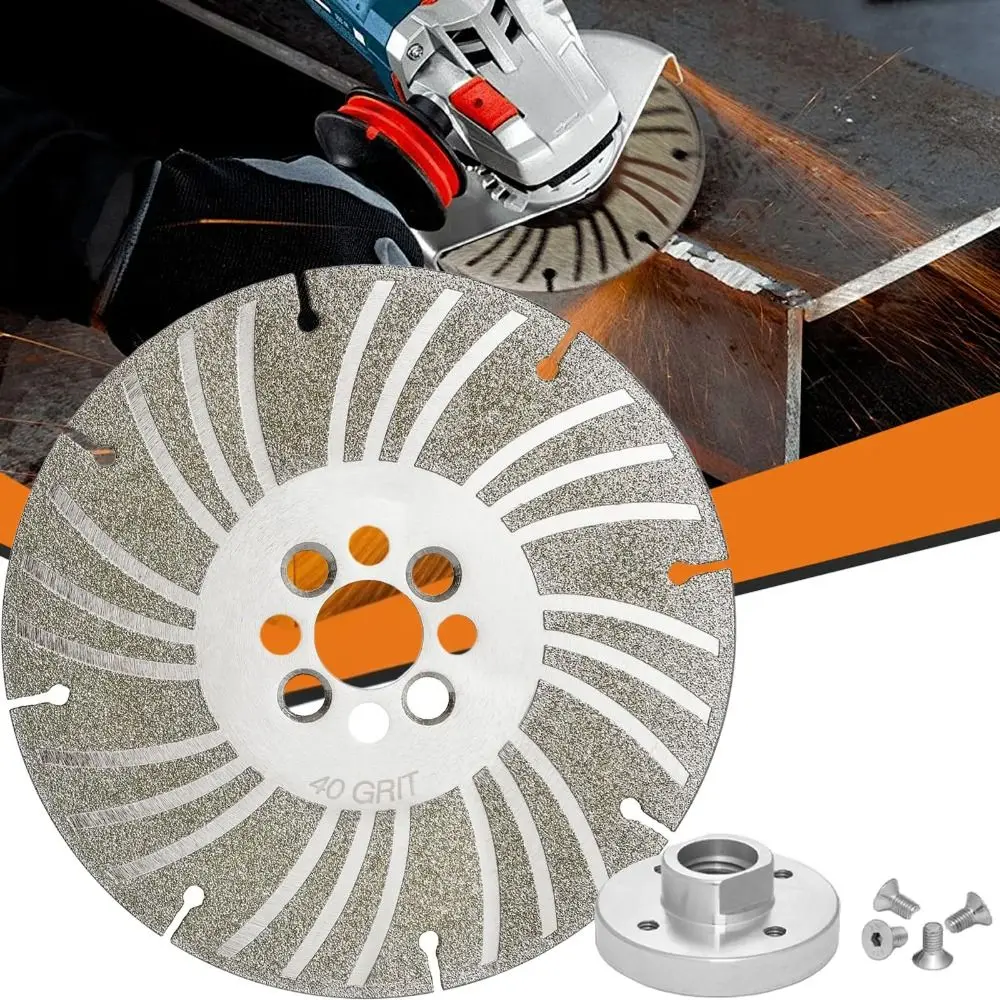 

Гальванический алмазный угловой шлифовальный круг, двухсторонний, 4 1/2 дюйма/5 дюйма/6 дюйма плюс гальванический алмазный круг для влажного/сухого использования, высокая прочность