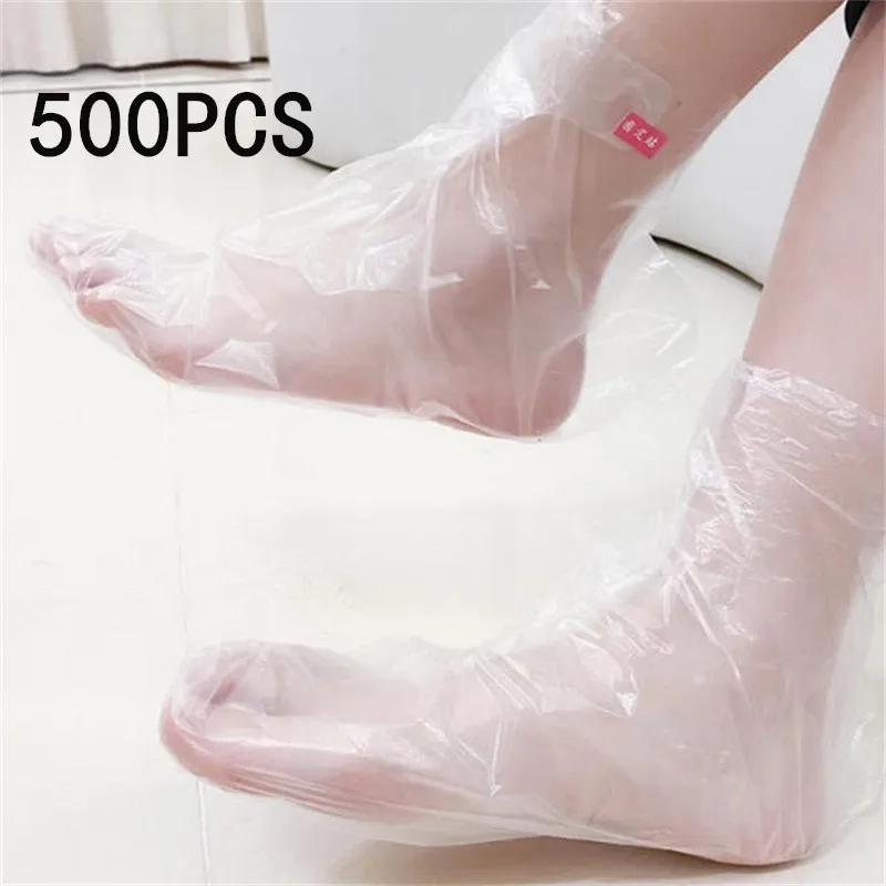 100/200/500PCS Foot Cover Disposable Plastic Foot Bags SPA Detox Covers Prevent Foot Infection Chapped Feet Care Pedicure Film