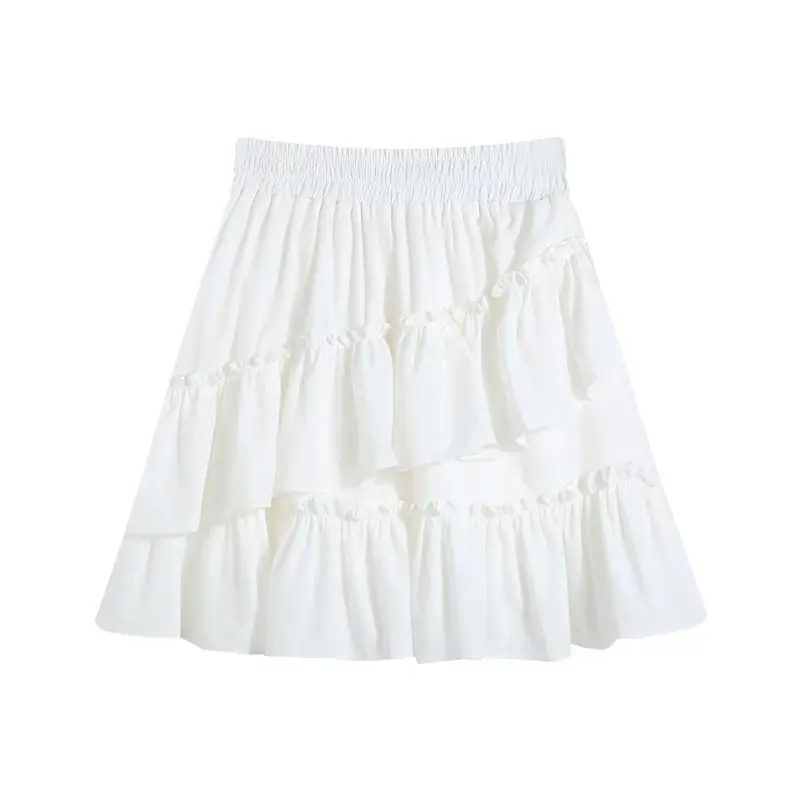 Słodkie Komplety Damskie Y2k Eleganckie Bluzki + Mini Spódniczki Letnie Koreańskie Eleganckie Dwuczęściowe Zestawy Sukienek