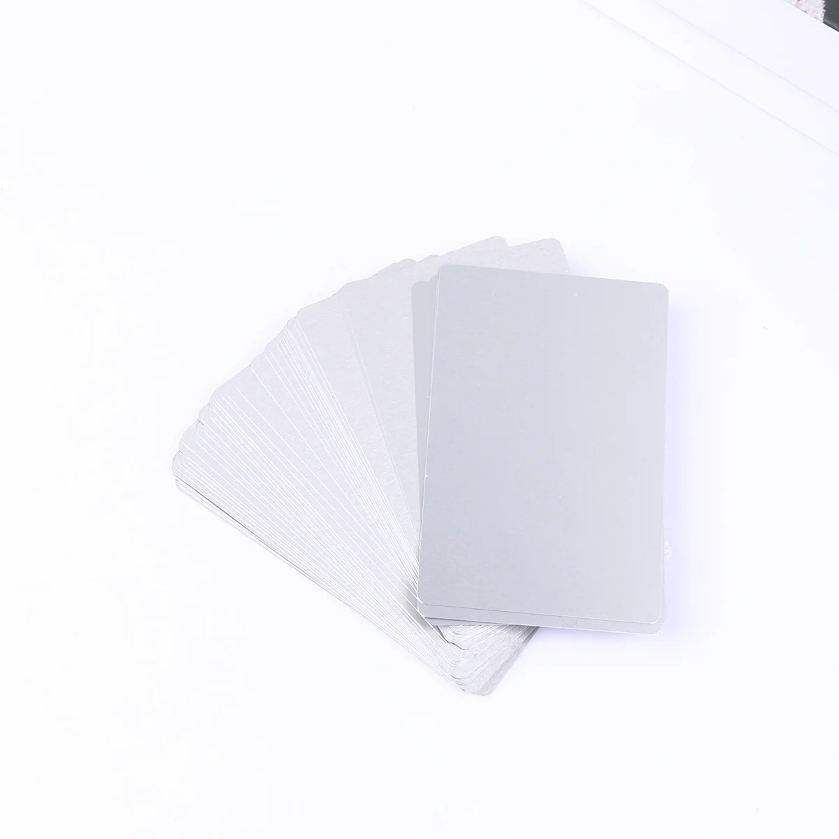 50 Pcs Blanks for Engraving Engraver Machine Anodized Business Card DIY Name Color
