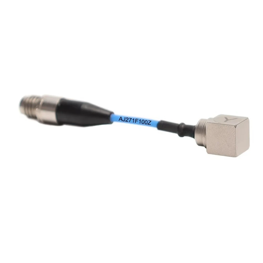 AJ271F Triaxial Piezoelectric Accelerometer Integrated Cable 100mV/g 50g Vibration Sensor for Robot Jump Testing
