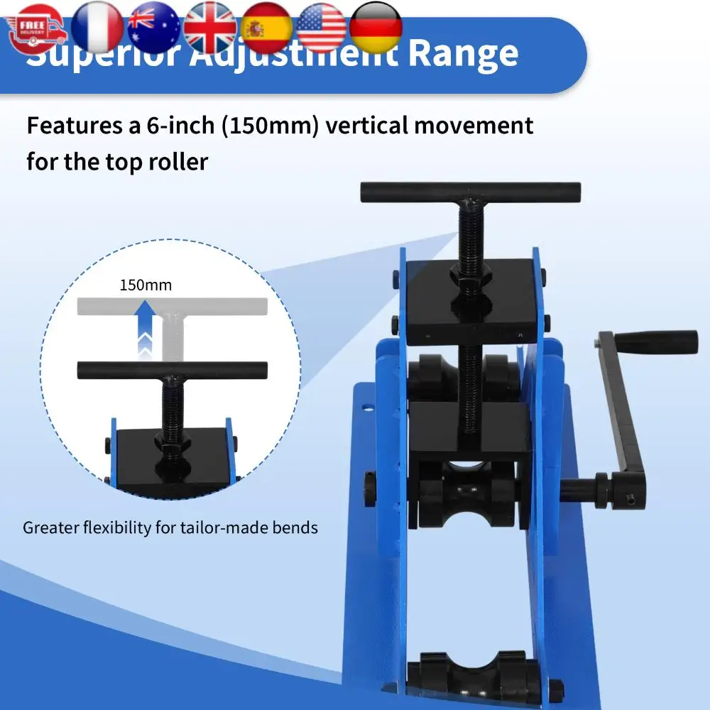 

Metal Bending Machine Manual Tube Bending Rolling Tool for Mild Steel Cooper & Aluminum