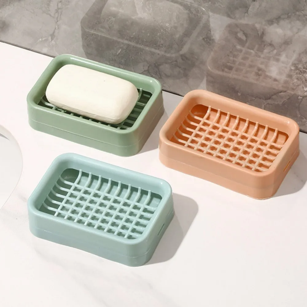 Bathroom Soap Dish Plate Storage Case Home Shower Travel Hiking Holder Container Soap Box Plastic Soap Box Dispenser Soap Rack