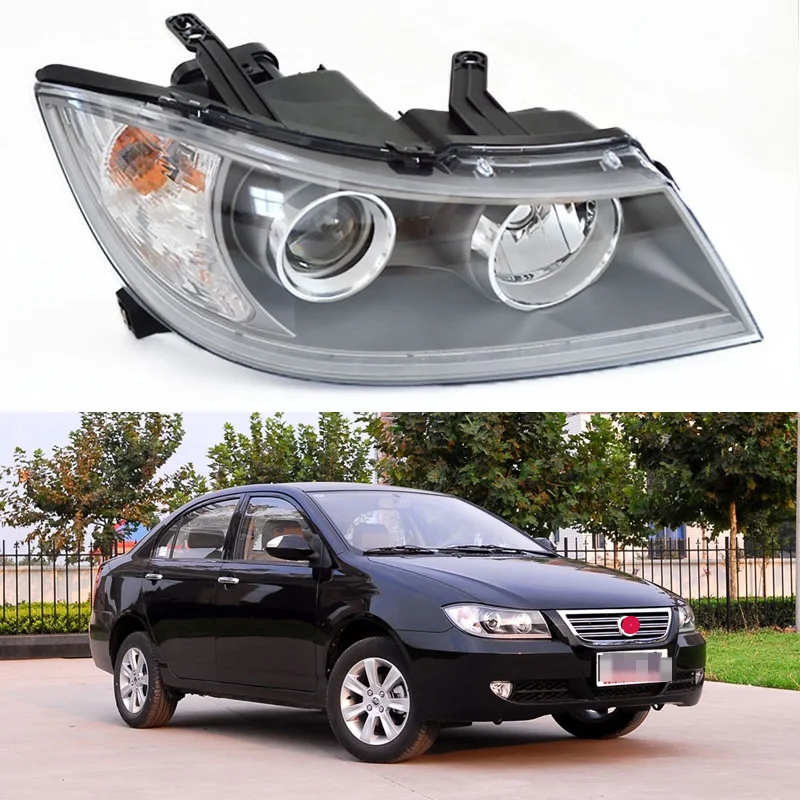 

Car LED headlights For Lifan 620 headlight assembly 2008 2009 2010 2011 2012 headlights near and high beam lampshade with bulb