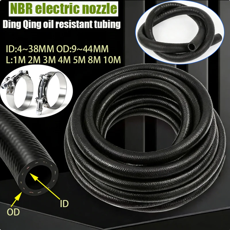 

NBR oil resistant tubing for cars, trucks, vans, fuel and diesel hoses, model 4, 6, 8, 10, 12, 14, 16, 19, 20, 22, 25, 32 mm