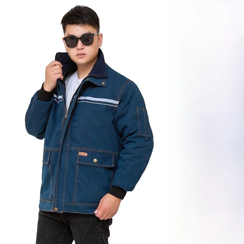 Thiened Fce 冬用作業服 コットンジャケット 保温性保護 耐寒性アウターウェア 労働保護 エンジニアリング用