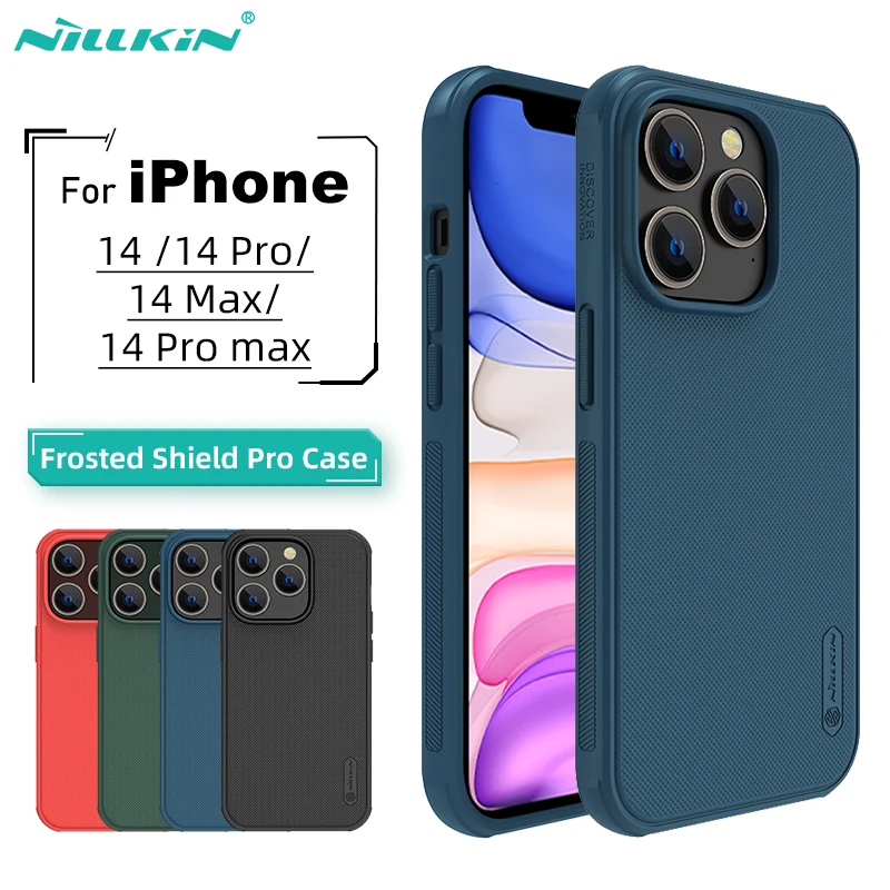 Etui na iPhone\'a 16 Pro Max Etui na iPhone\'a 15 Pro Max NILLKIN Frosted Shield Pro PC Matte Back Cover na iPhone\'a 14 Pro Obudowa na telefon