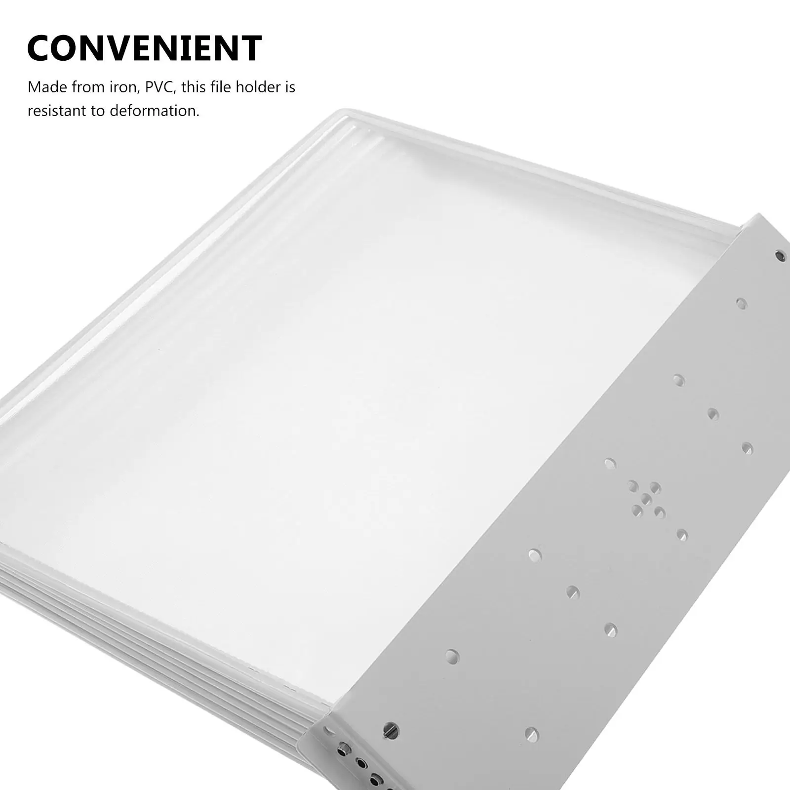Wall-Mounted 10-Page Flip File Folder for A4 Documents Office Reference Display Organizer Wall Hanging Document Storage System