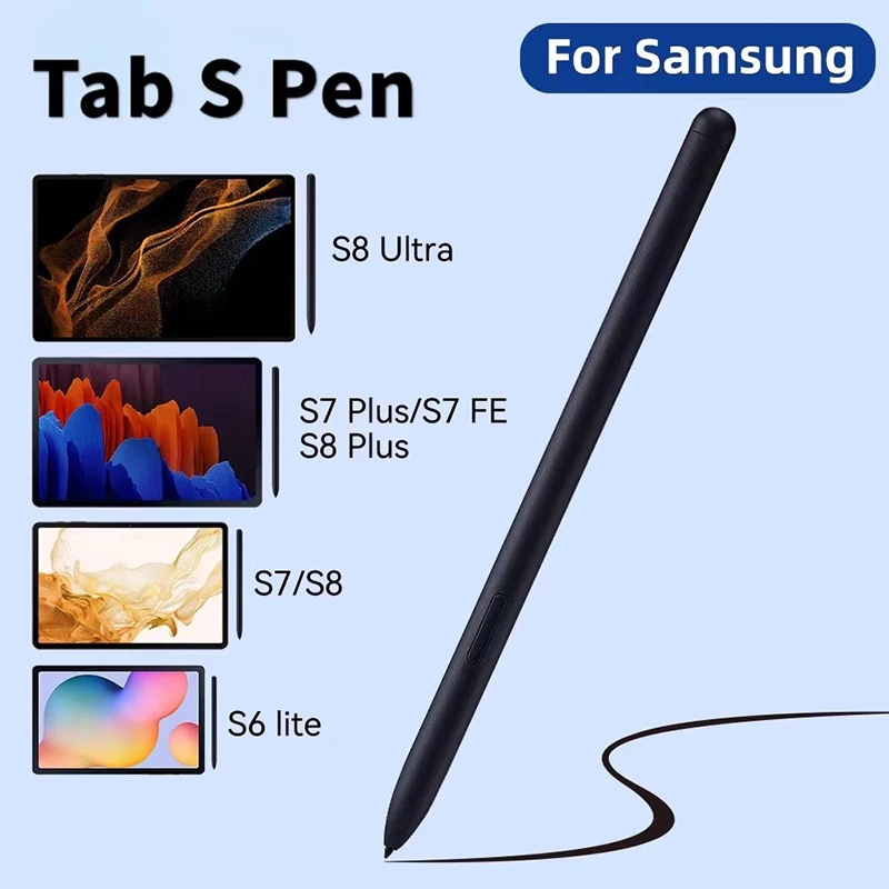 قلم لوحي قلم لمس S قلم لهاتف سامسونج جالاكسي تاب S8 S9 S9FE S7 FE S6 Lite S7 + S8 + قلم لمس بدون بلوتوث