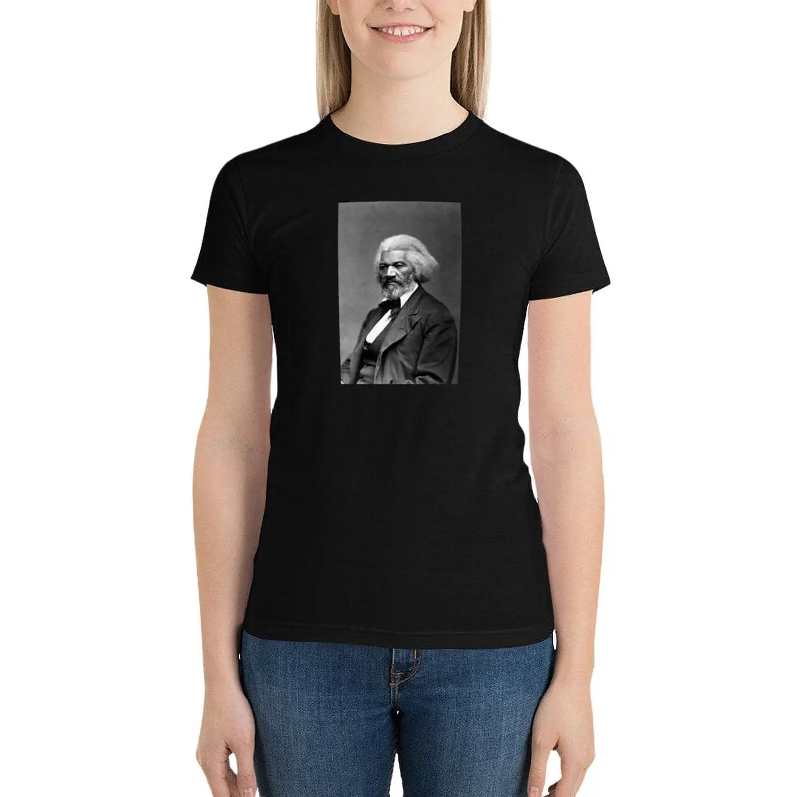 

Photo Portrait of Frederick Douglass T-Shirt summer tops cute tops hippie clothes cute t-shirts for Women