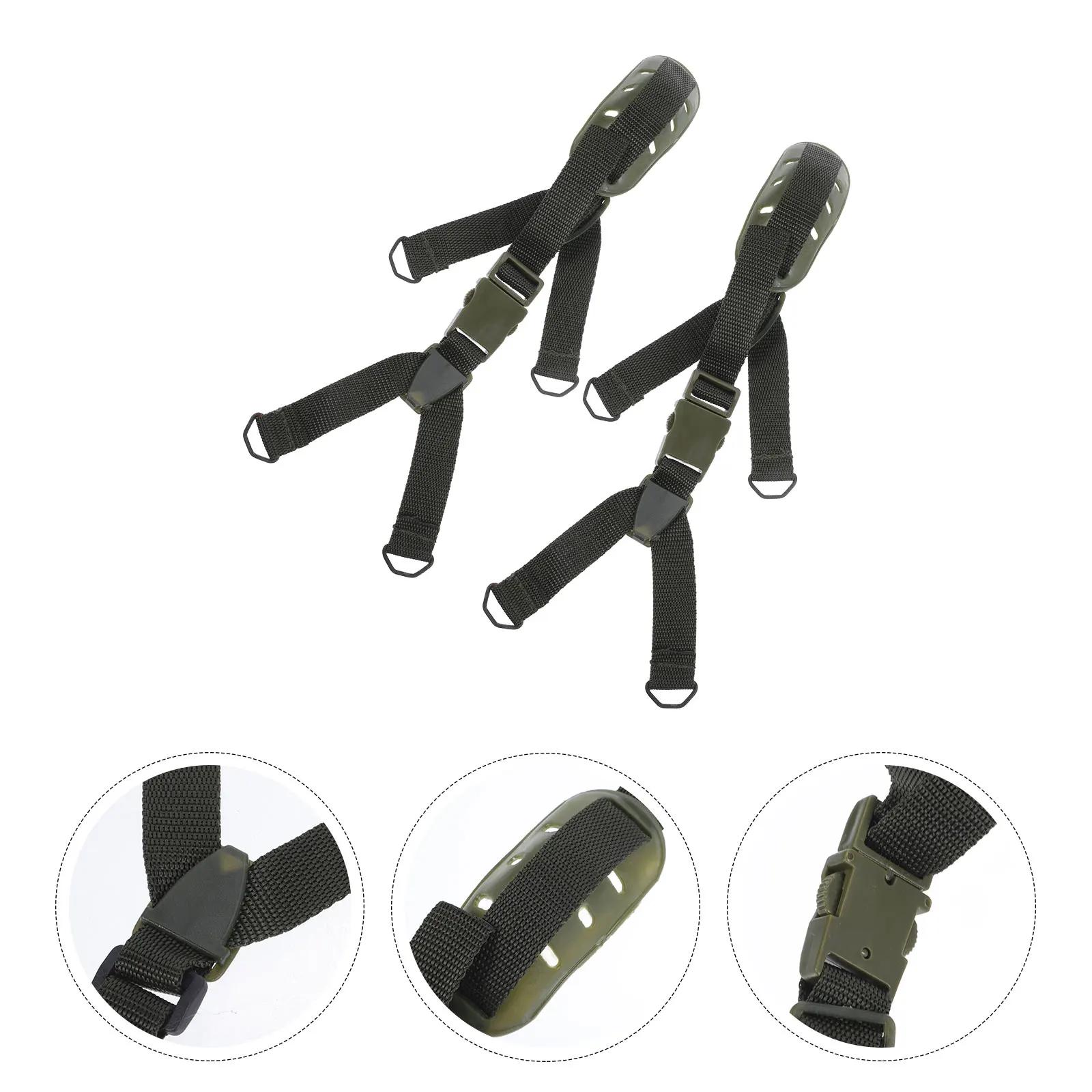

2Pcs SafetyHat ChinStrap Adjustable Canvas Lightweight Replacement ConstructionHelmet Accessory HardHat Protection