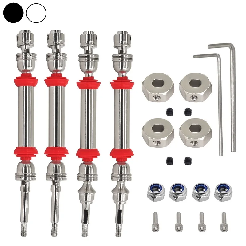 

Hardened Steel Front Rear Drive Shaft CVD Driveshaft for 1/10 Traxxas Slash 4x4 Rustler Stampede Hoss 4x4 RC Car Upgrade Parts