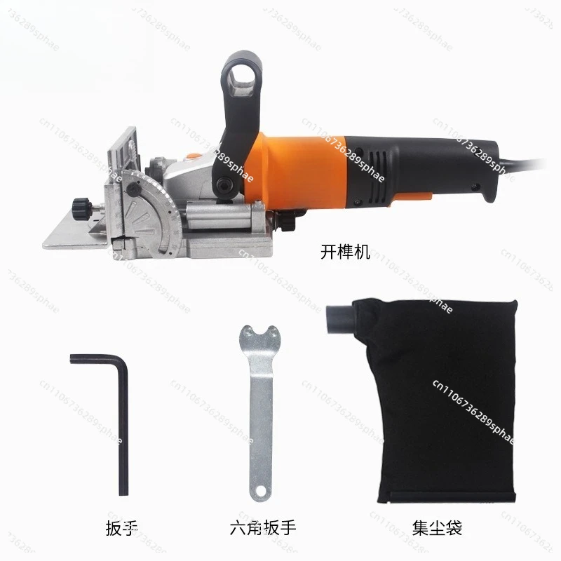 Portable Oblique Hole 3-slot Slotting Machine Furniture Connector Wood Biscuit Joiner Woodworking Tenoning Machine