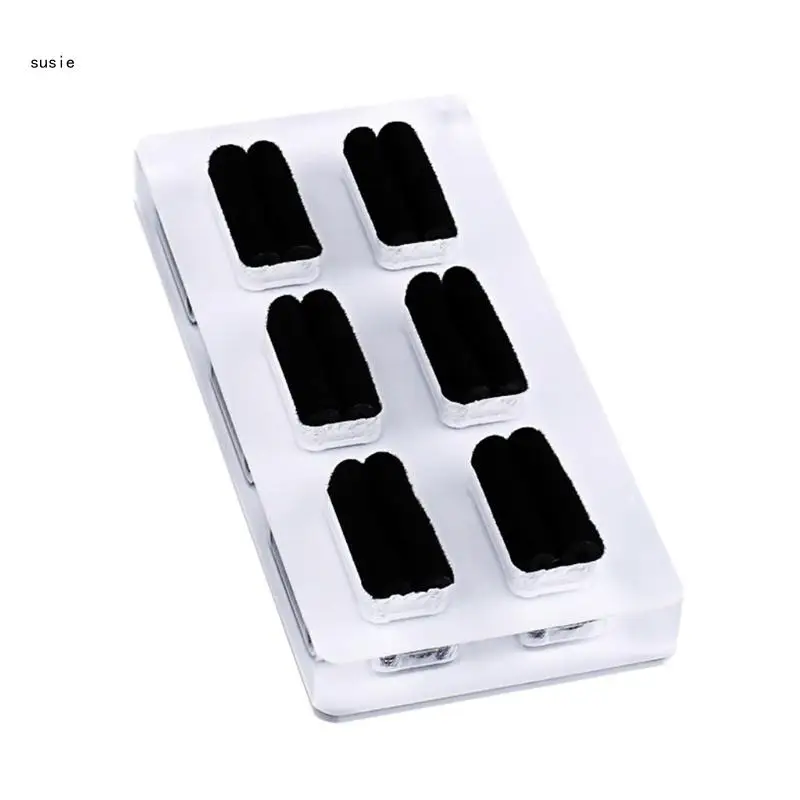 

X7YA Acrylic Jewelry Display Stand 6-Digit Ring Holder for Creative Jewelry Props