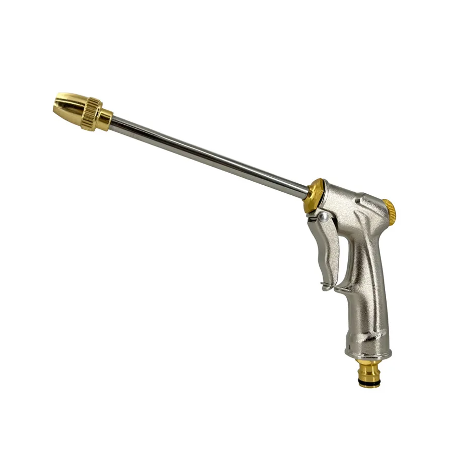 Garden Hose Water Gun Car Washing Water Gun High-Pressure Water Gun Long Nozzle Garden Watering Car Washing Tool