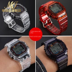 New Watch Strap Bezel For Casio 35th Anniversary G-SHOCK GMW-B5000 Waterproof Transparent Set Watchband Case Silicone Bracelet
