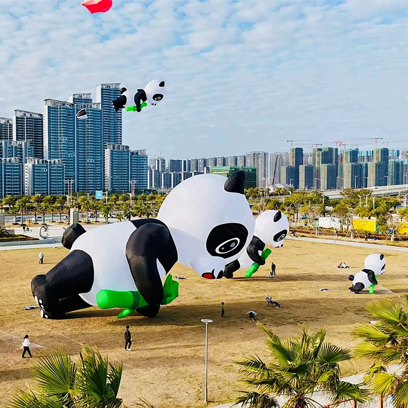 10m panda aquilone corda volante linea aquiloni morbidi pilota aquiloni gonfiabili weifang negozio di aquiloni farfalla giocattolo volante avvolgitore letajici drak