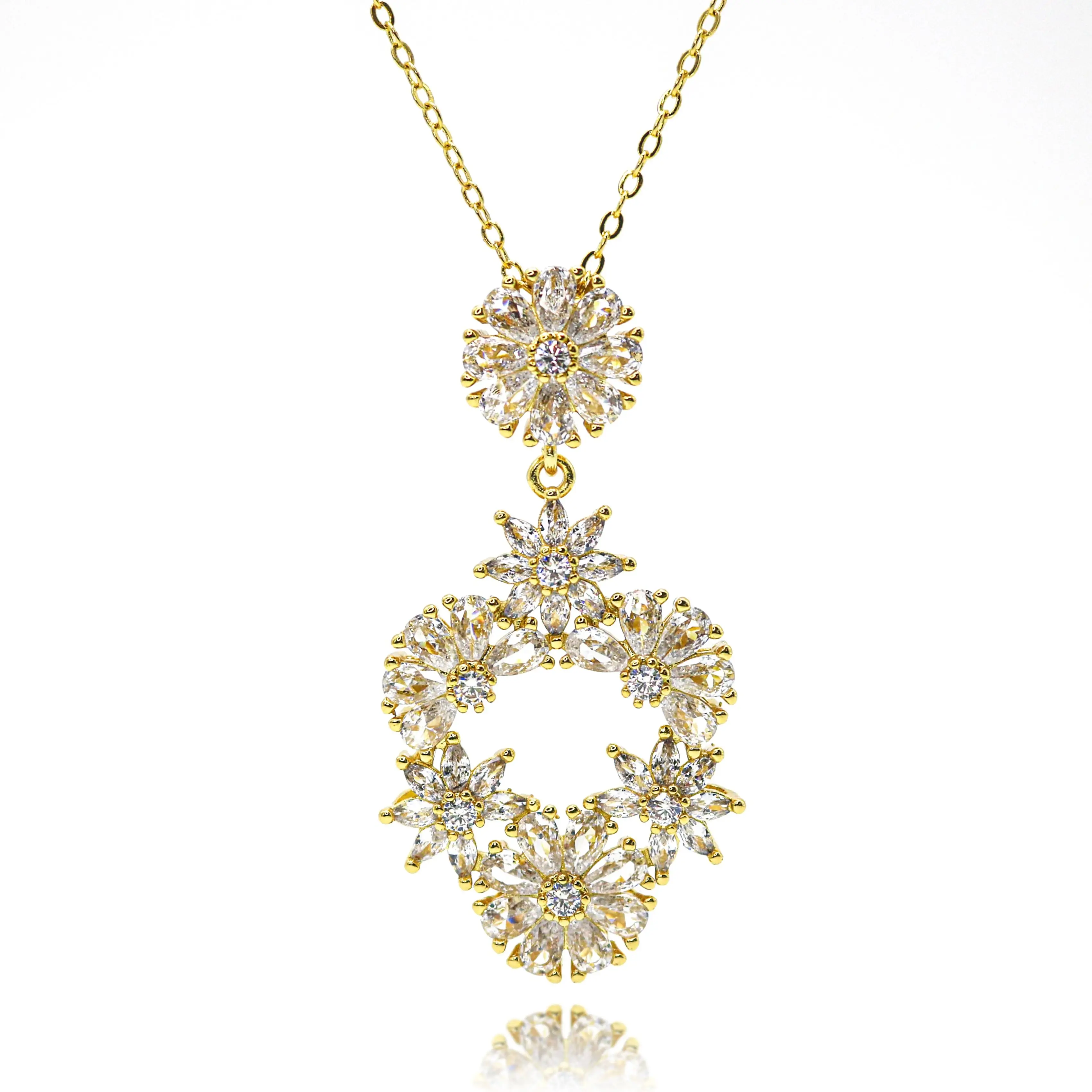 Gold Color Floral C… - image