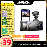 AZDOME M27 Dash Cam 2K 1440P Car DVR WIFI 3'' IPS Screen Dashcam Car Camera Parking Mode Night Vision Video Recorder G-Sensor