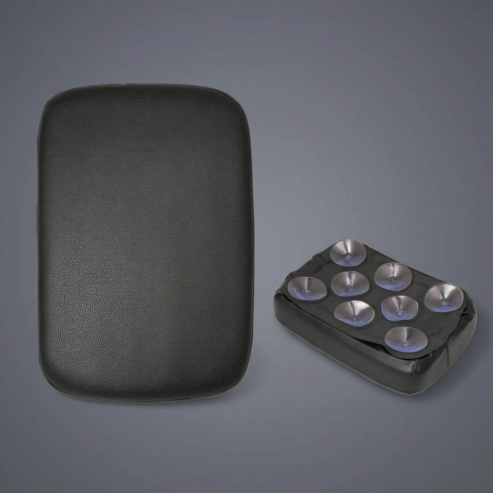 Passenger Saddle with Suction Cups Rectangular Pillion Pad with Suction Cups Motorcycle Rear Seat Cushion Leather