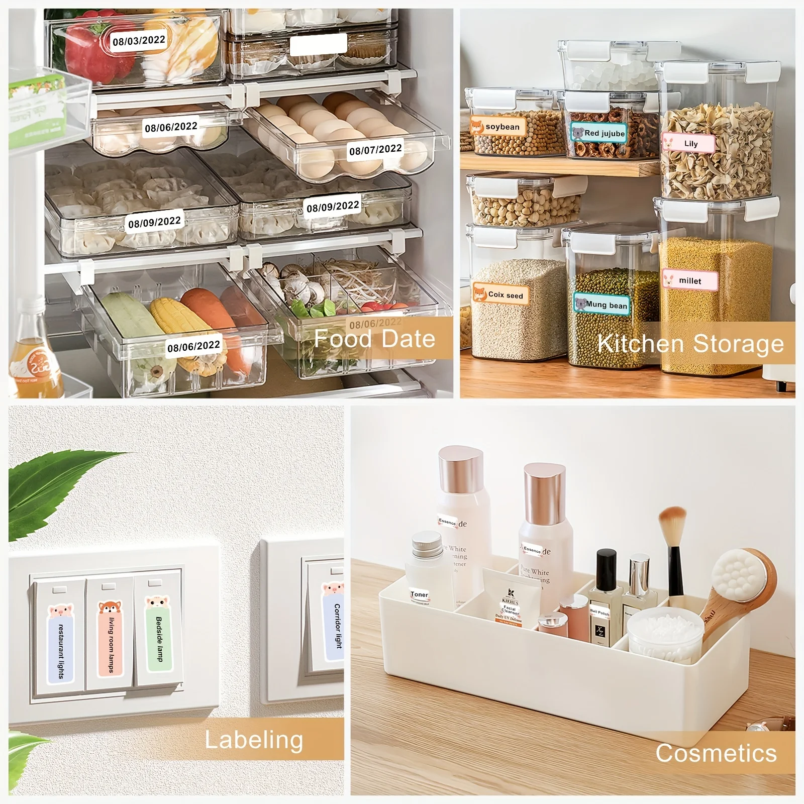 Niimbot Cartoon Pattern For D110 D110-M/D11 D11-H/D101 Mini Portable Label Printer Thermal Label Paper Waterproof Sticker Rolls