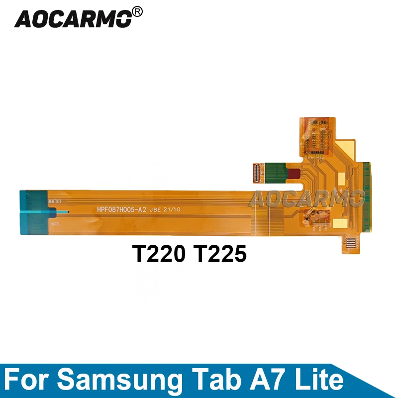 Aocarmo-Display LCD Touch Screen Connector, Cabo Flex, peça de reposição para Samsung Galaxy Tab A7 Lite, SM- T220, T225, 8,7 em