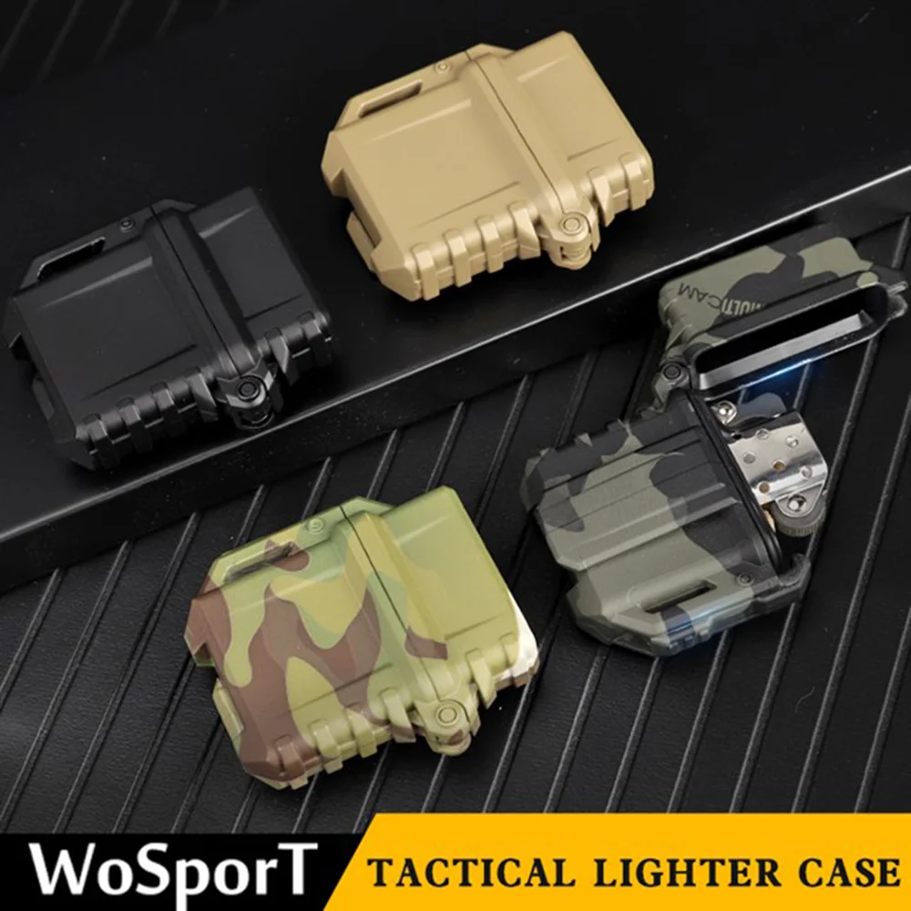 Tactical Lighter Case For Zippo Outdoor Camping Portable Lighter Box Survival Hunting Military