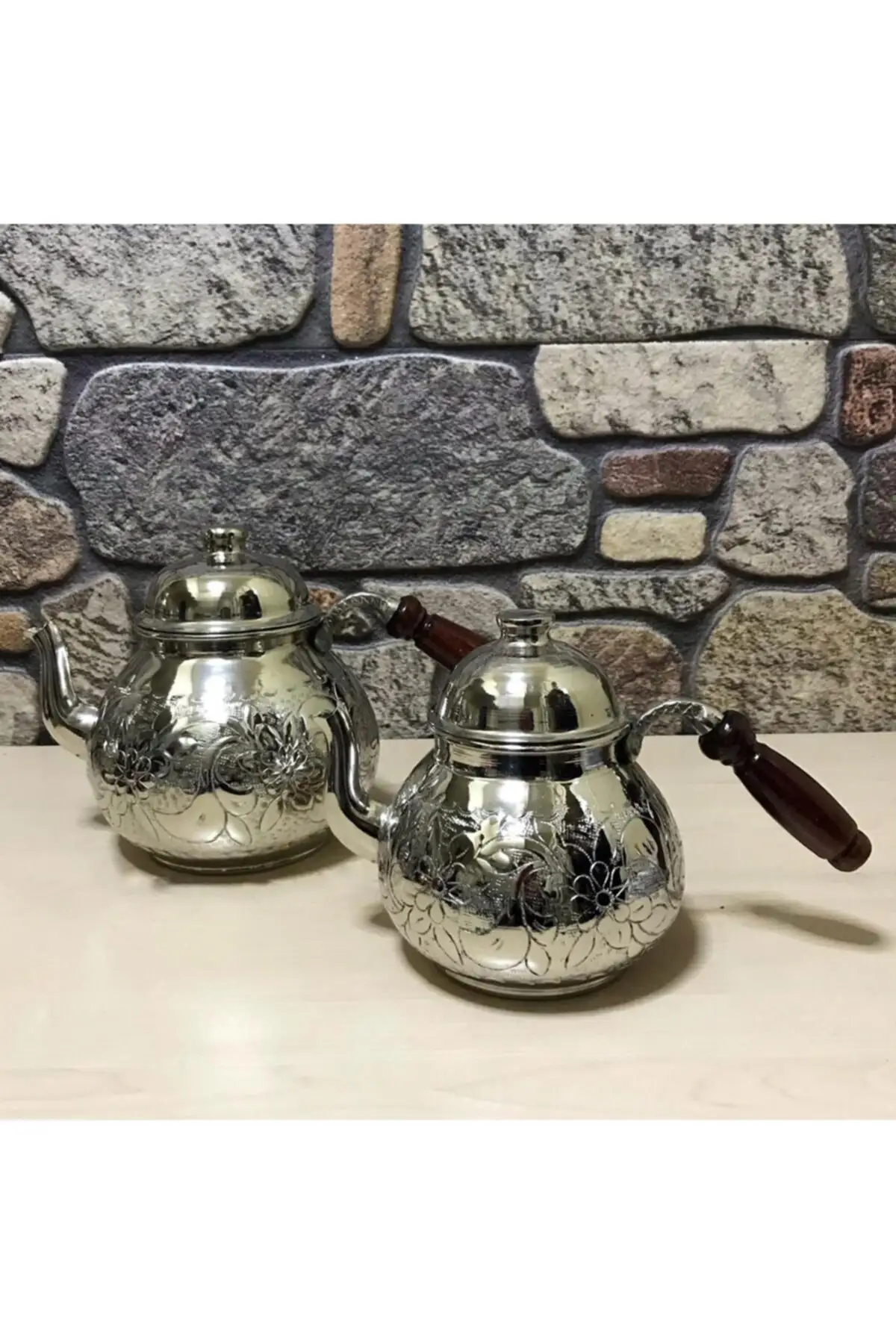 

DOLBOVI copper embroidered Armudi teapot Cooper Tea Pots Handmade