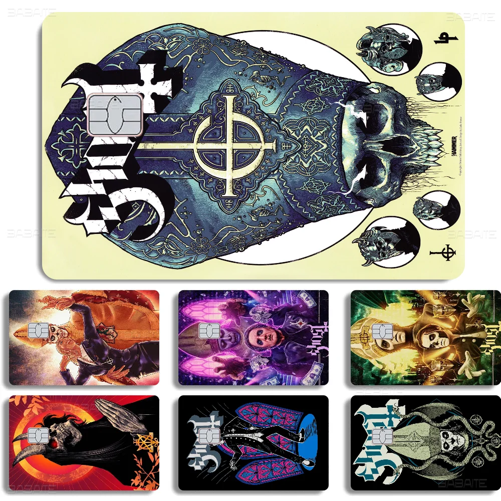 Ghost Band Cartoon Credit Card Skin Stickers For Bank Card Bus Metro Card Sticker Waterproof Women Gift