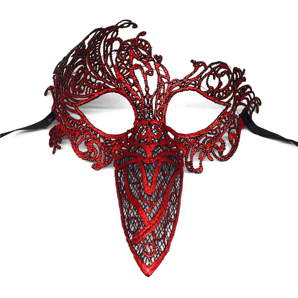 

Lace Beak Masquerade Mask Party Supplies Gift Eyemask for Halloween Festivals ( Bird - B02) women's mask