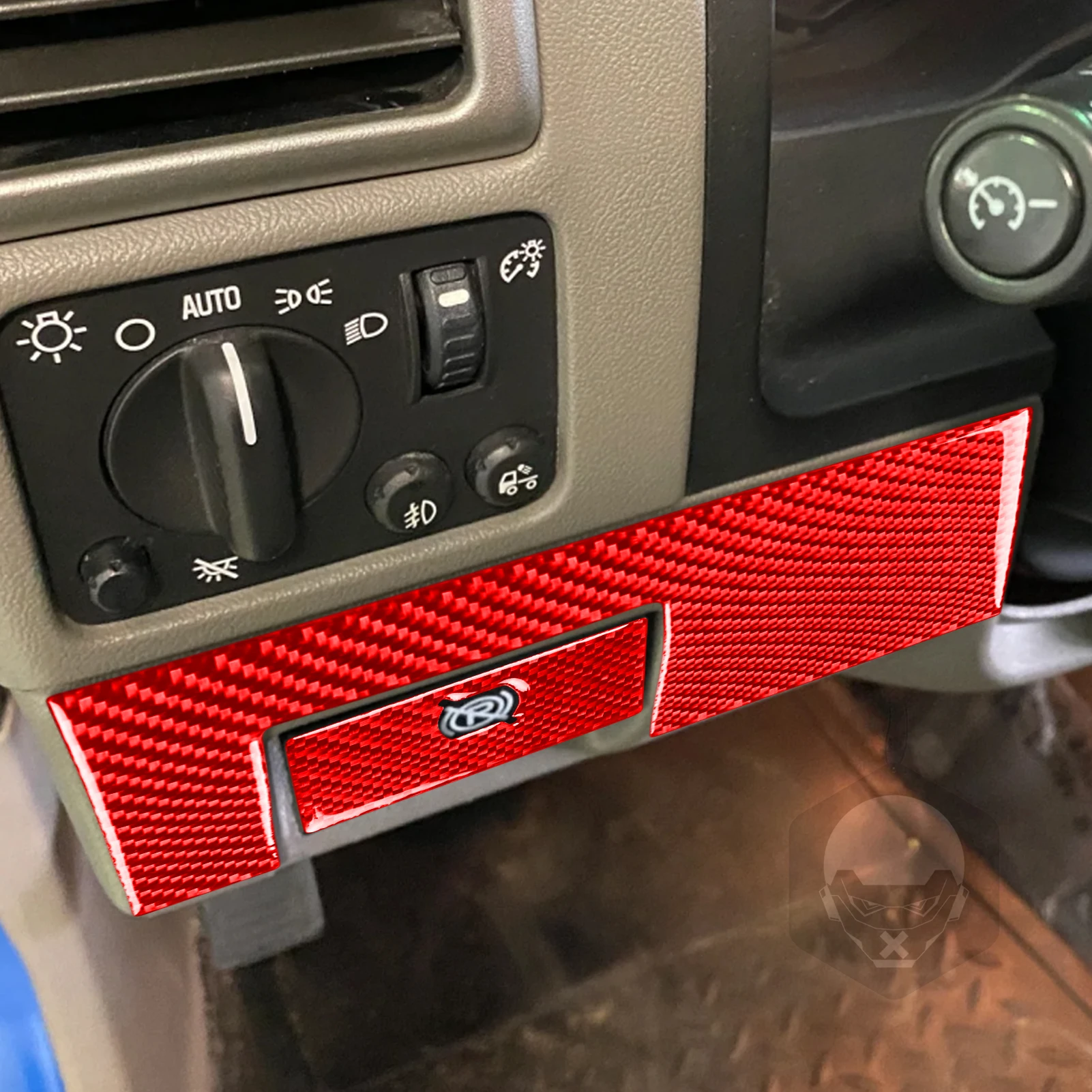 Car Steering Wheel Both Sides Brake Release Panel Carbon Fiber Interior Stickers FOR CHEVROLET COLORADO GMC CANYON 2005-2012