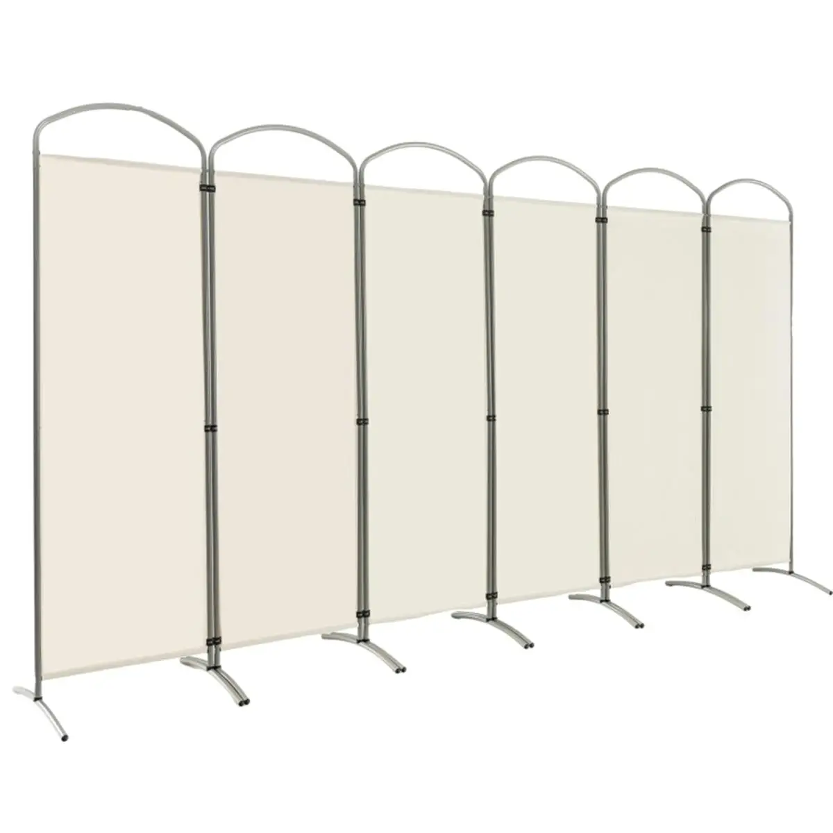 6-Panel Folding Screen Room Divider - Stylish Decorative Partition for Home & Office Use