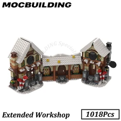 Winter Workshop Christmas MOC Building Bricks DIY Construction Toys Birthday Gifts Christmas Present