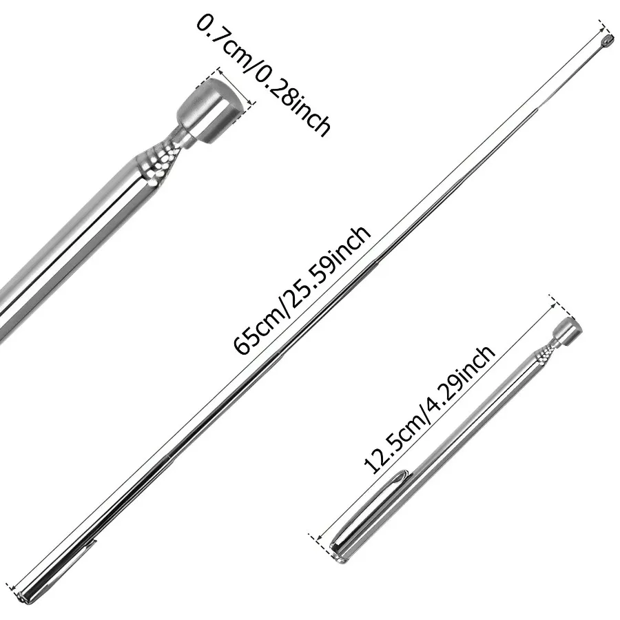 1.5LB Telescoping Magnet Pen, Extendable Magnetic Pickup Tool for Car Repair & Machinery Maintenance, Garage Workshop Essential