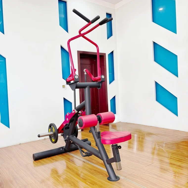 High Pull Row Trainer New Design ISO-Lateral Lat Pulldown Machine Commercial Plate Loaded Fitness Equipment for Gym Chest Back