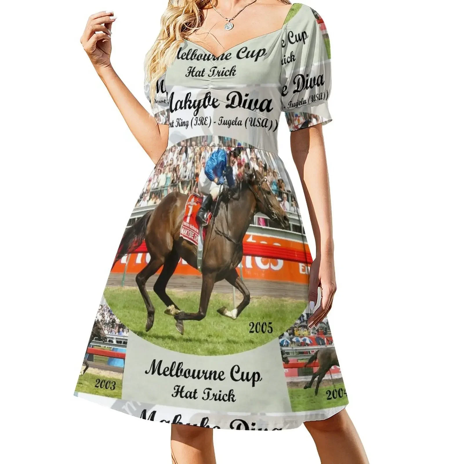 

Makybe Diva Melbourne Cup Hat Trick Sleeveless Dress elegant guest wedding dress dresses summer