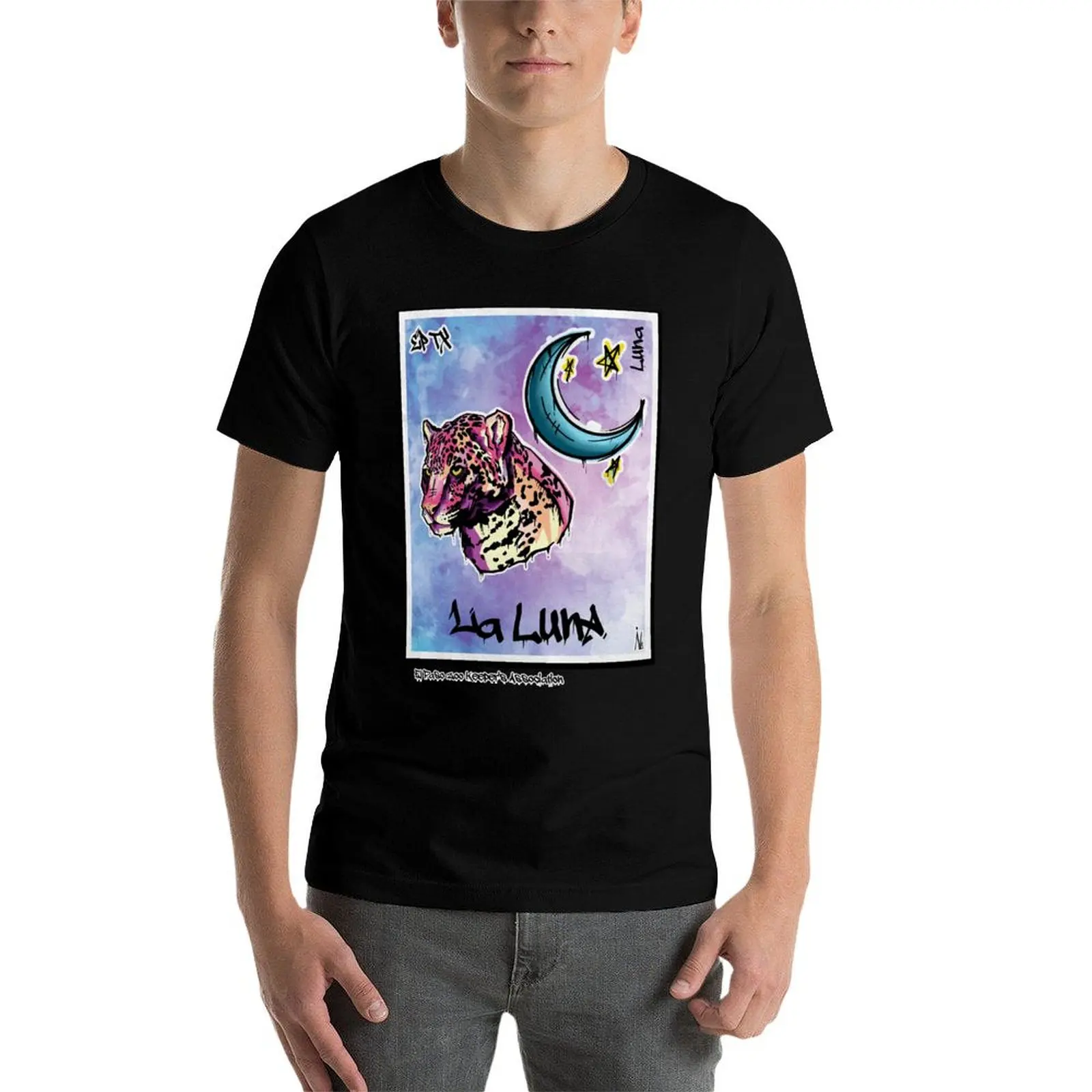 La Luna - The Moon T-Shirt tops Short sleeve tee Anime t-shirt aesthetic clothes compression shirt men
