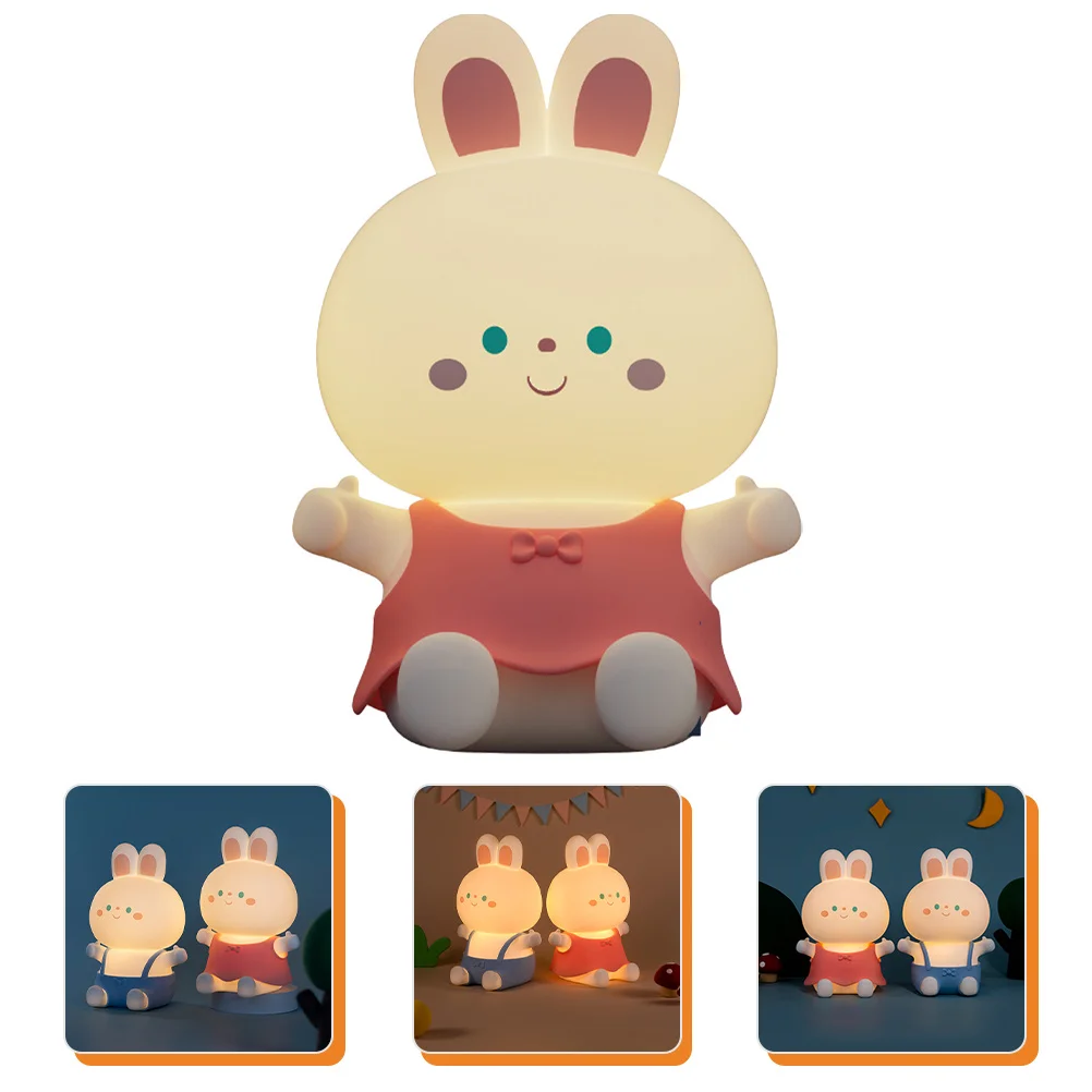 

Rabbit Shape Night Light Gentle Lighting Built-in Timer 30 60 Min Auto Off Adorable Small Size Premium Material Exquisite