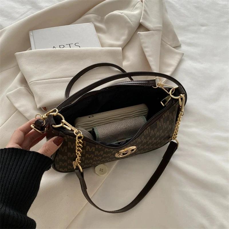 2026 Vintage-Stil Handtasche Umhängetasche, Verstellbarer Riemen Damen Messenger Schultertasche, Elegantes Accessoire Tote Bag Geldbörse – Detail 13