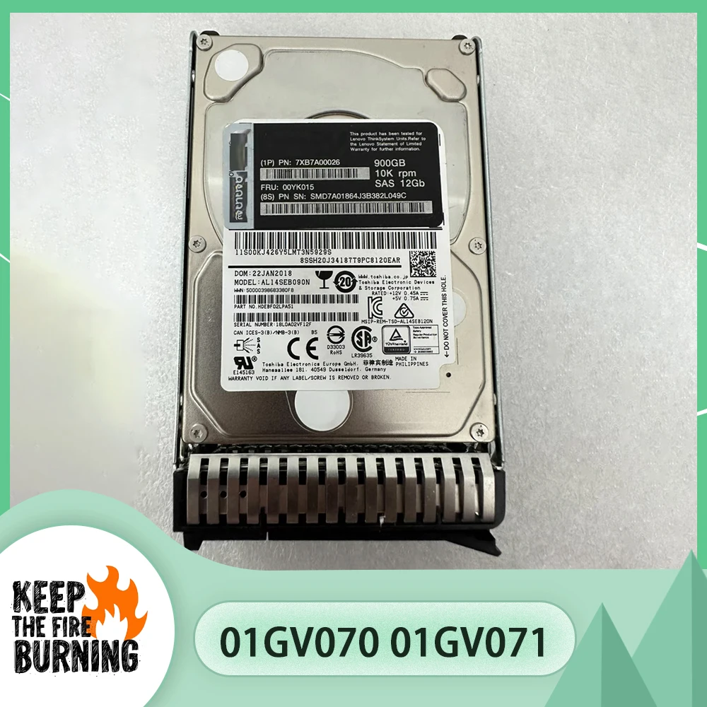 

2.4TB For IBM 01GV070 01GV071 01GV182 10K 12GB SAS 2.5 2.4T Hard Drive