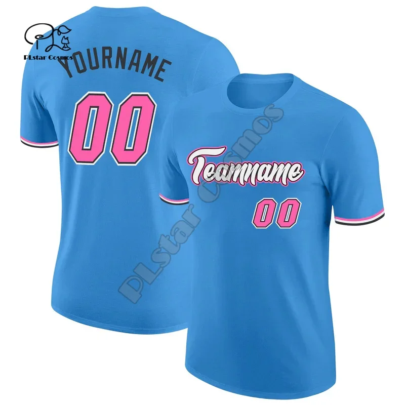 Custom Name Team Suits Player Sportswear Colorful Polyester 3DPrint Harajuku Summer O-Neck Tops Casual Short Sleeves T-Shirts 3X