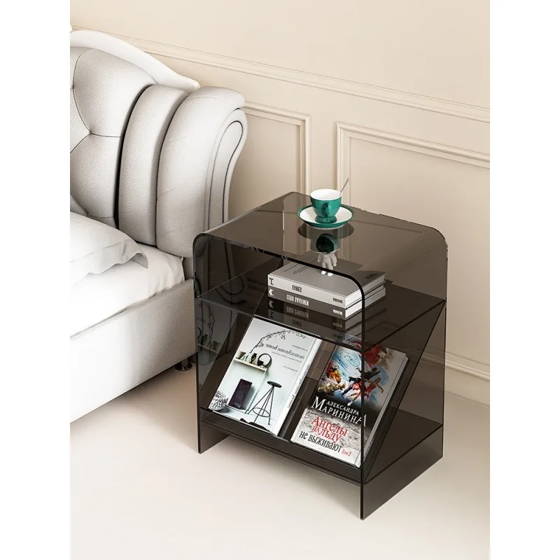 Multi-color Transparent Acrylic Multi-layer Water-Resistant Durable Sustainable Storage Rack Organizer for Books Magazines