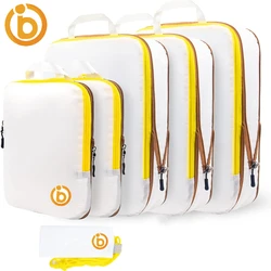 Cubos de embalagem de compressão ultraleve à prova d'água para malas, itens essenciais para viagem, bolsa portátil expansível, organizador, bolsa feminina