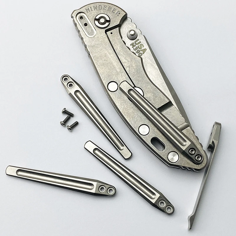 5 Colors CNC Knife Titanium Pocket Clip Back Clamp For Rick Hinderer XM-18 XM-24 Jurassic Eklipse Maximus XM18 XM24 Track Slicer